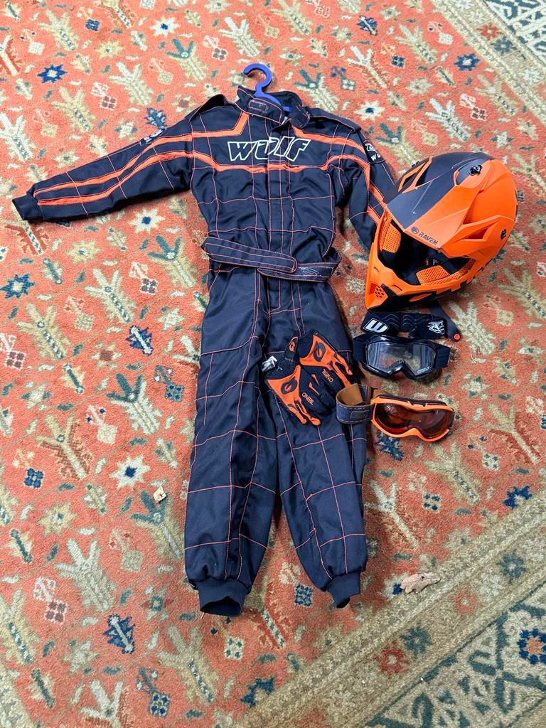 Cross Pak Maat 8 (8 jaar) - Helm maat XS, Bril, Handschoenen, Ophalen, Tweedehands, Kinderen, Motorcrosskleding