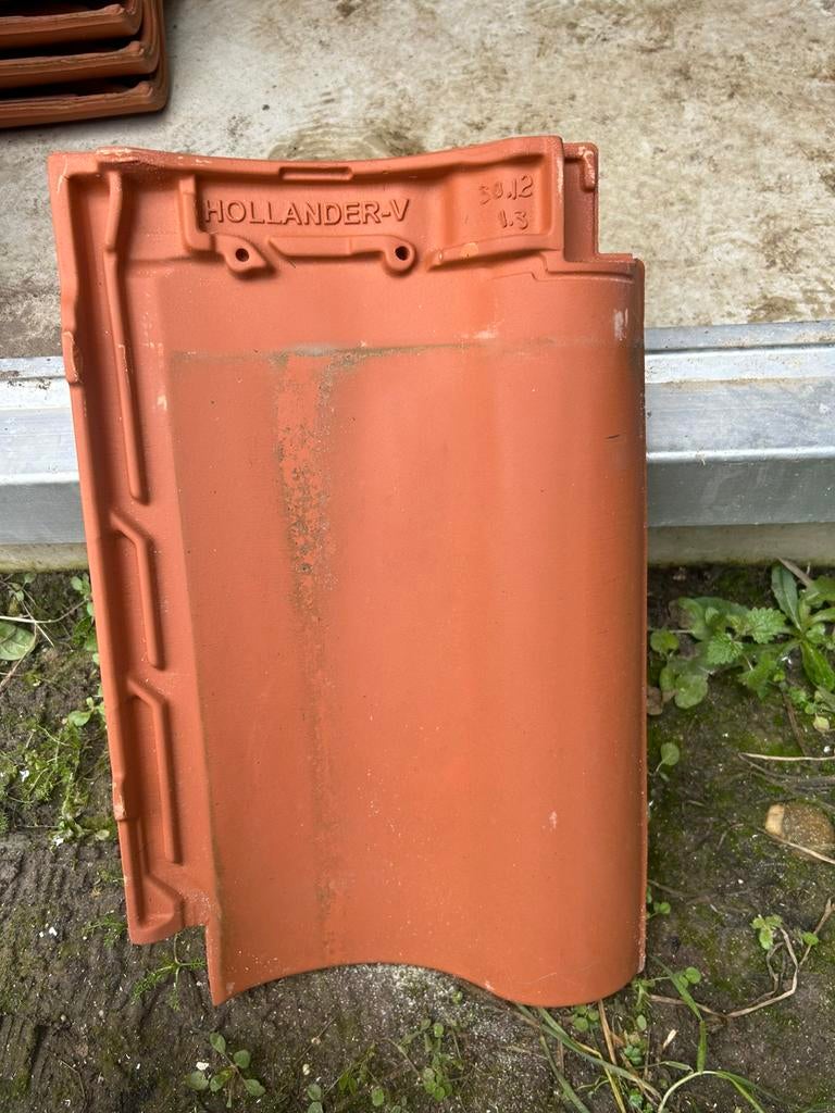 Dakpan Monier 6 de nieuwe hollander-V natuurrood (naturel), Ophalen, Steen of Klei, Zwart, Zo goed als nieuw