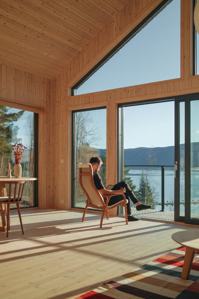Design vakantiehuis in Noorwegen te huur., 4 of meer slaapkamers, Open haard, 10 personen, Eigenaar