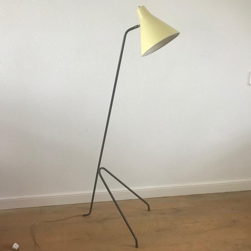 Sprinkhaan Vloerlamp Wilem van Doorn jaren 60 vintage retro, Huis en Inrichting, Lampen | Vloerlampen, Ophalen of Verzenden, Nvt