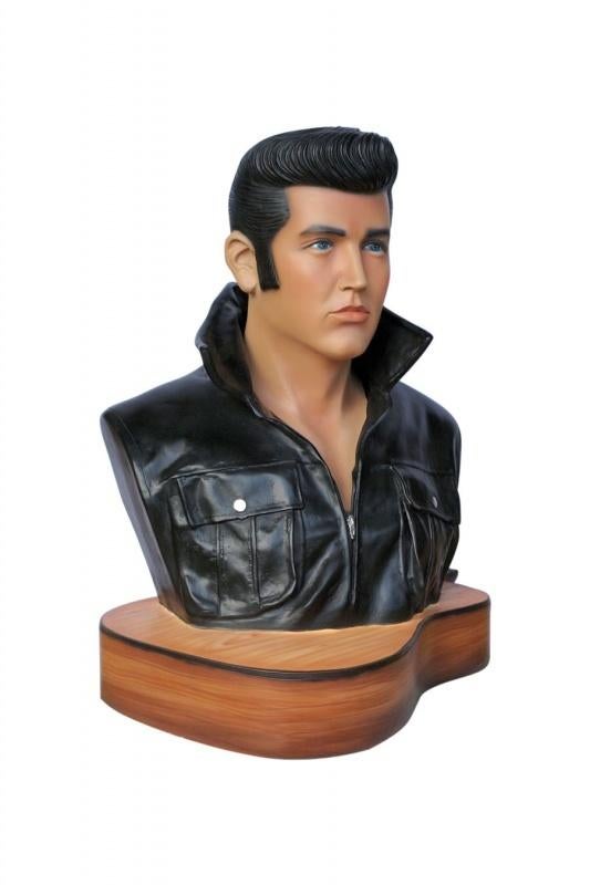 Elvis Presley Buste on Guitar Hoogte 69 cm, Ophalen, HorecaBeelden, Overige typen, Nieuw