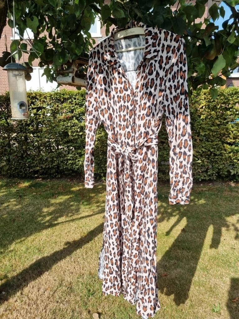 Jurk Supertrash panterprint maat L, Kleding | Dames, Ophalen of Verzenden, Zo goed als nieuw, Bruin
