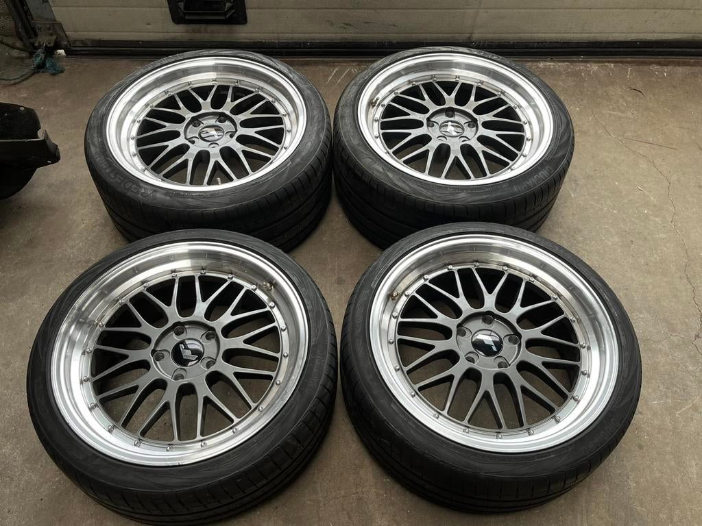 JR Wheels 19 inch 9J + 10J ET20 E90 M3 E60 M5, Auto-onderdelen, 245 mm, Banden en Velgen, Zomerbanden, Ophalen