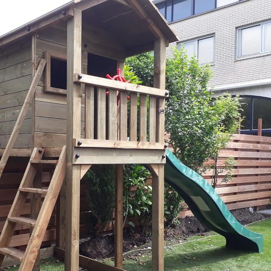 speeltoren LUNENBURG speelhuis klimtoren speeltoestel, Ophalen, Nieuw, Schommel, Aanbouwonderdeel