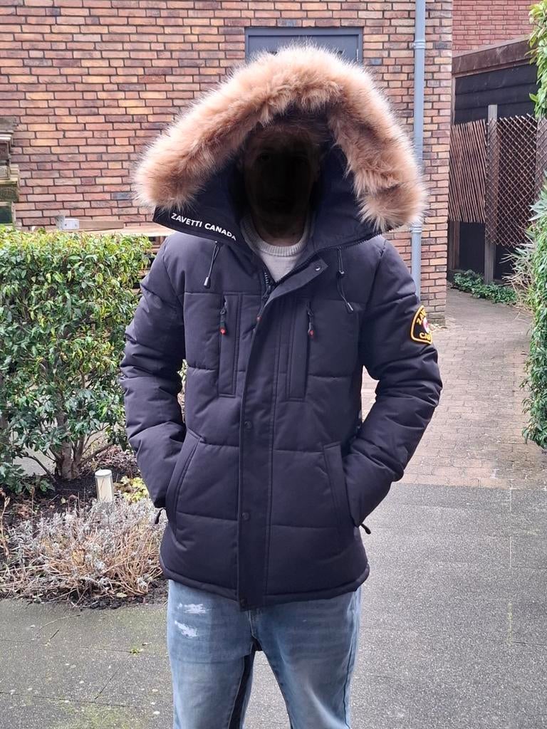 Zavetti Canada zwarte winterjas  herenXS (jongen mt 170/176), Zavetti canada, Zwart, Ophalen of Verzenden, Zo goed als nieuw