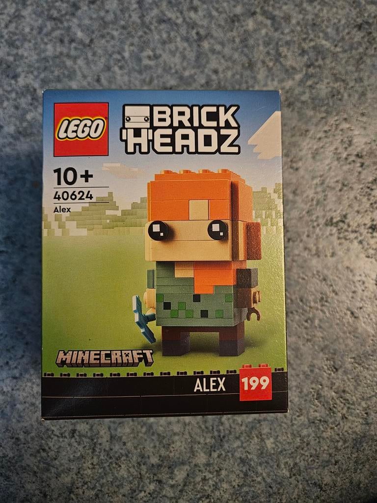 Lego 40624 Brickheadz Minecraft Alex NIEUW, Ophalen of Verzenden, Nieuw