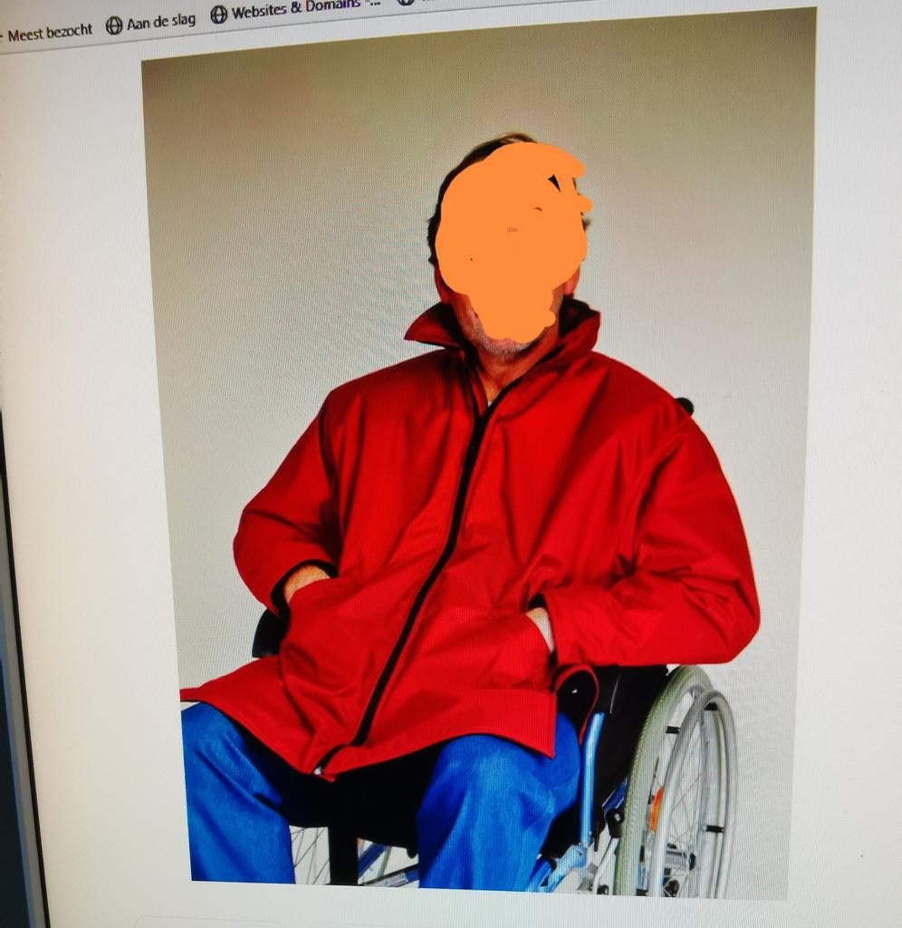 Rolstoeljas, model Lina van 4care, rood, voor dames en heren, Kleding | Dames, Ophalen of Verzenden, Nieuw, Rood