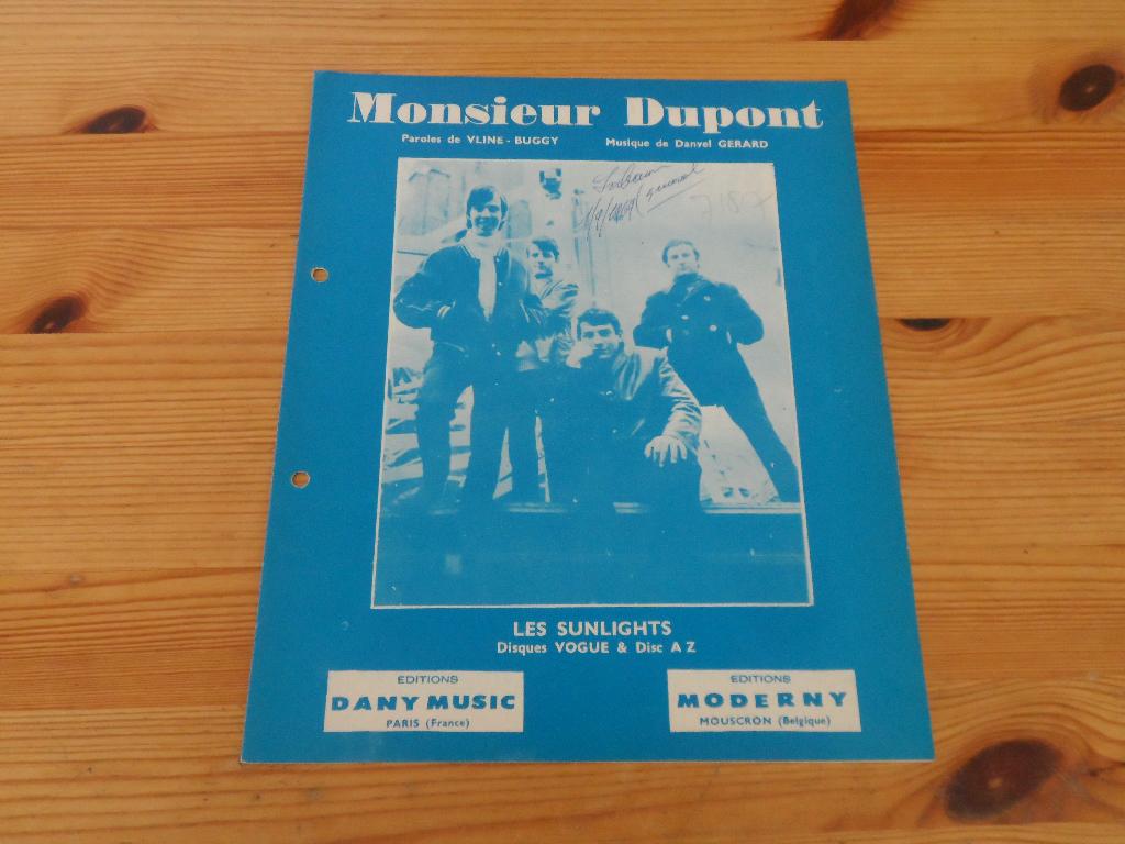 Monsieur dupont - les sunlights gerard / vline - buggy, Gebruikt, Gitaar, Ophalen of Verzenden, Artiest of Componist