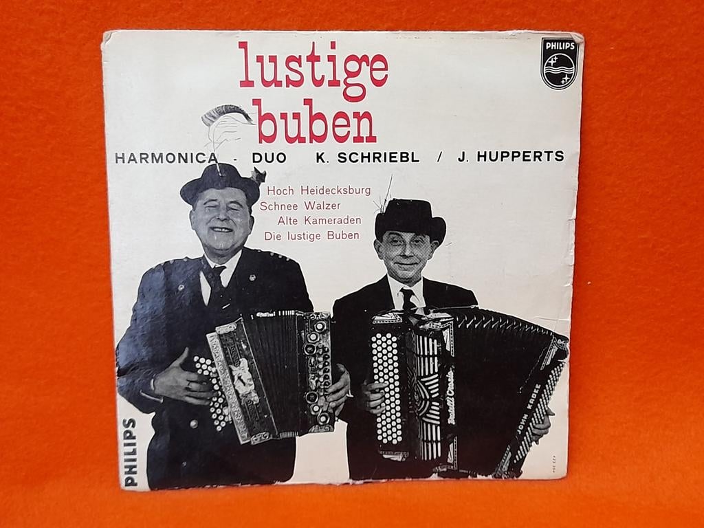 Schriebl & Hupperts - Lustige Buben (EP 1959), Cd's en Dvd's, Vinyl Singles, Gebruikt, EP, Nederlandstalig, 7 inch, Ophalen of Verzenden