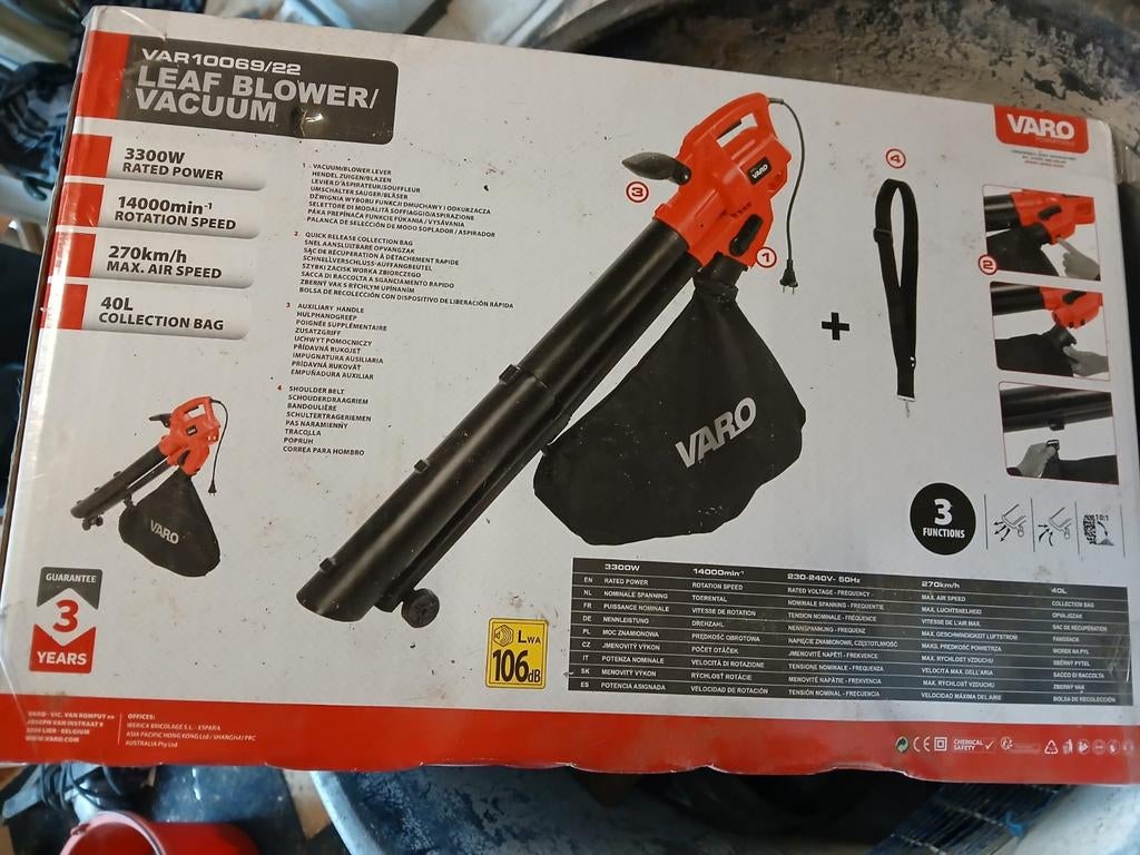 Bladblazer bladzuiger elektrisch NIEUW, Tuin en Terras, Ophalen of Verzenden, Nieuw, Elektrisch