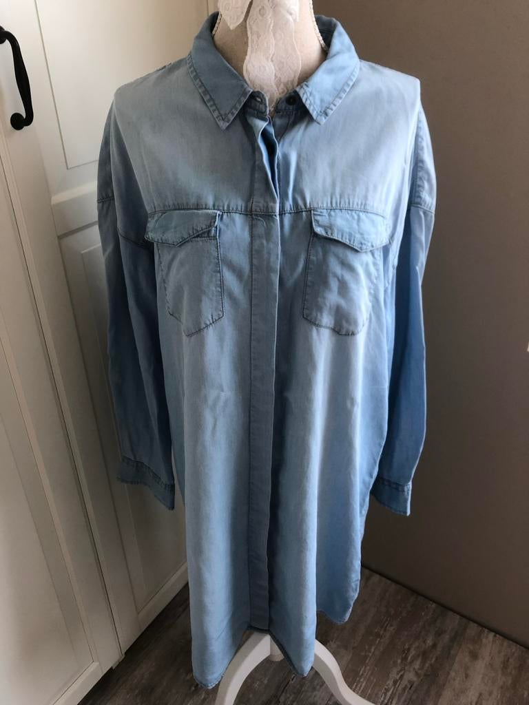 Blauw spijkerjurkje van Amisu. Maat 38., Maat 38/40 (M), Zo goed als nieuw, Boven de knie, Verzenden