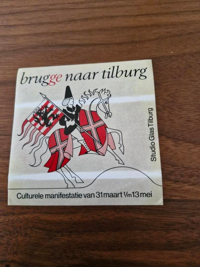 5913 Brugge naar Tilburg Sticker, Verzamelen, Ophalen of Verzenden