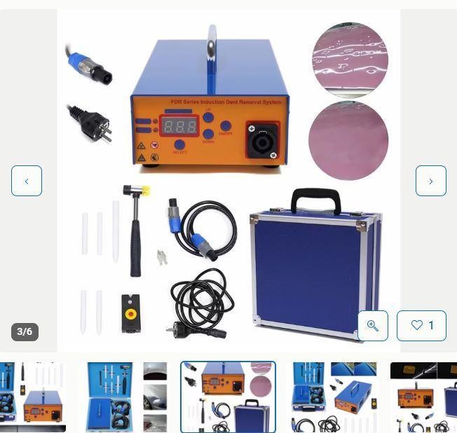 uitdeuken zonder spuiten- krfachtige  inductie heater, Ophalen of Verzenden, Zo goed als nieuw