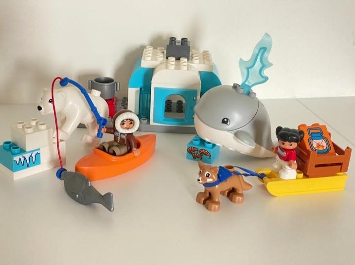 Duplo 10803 - Poolgebied / Pool dieren, Ophalen of Verzenden, Zo goed als nieuw, Complete set, Duplo