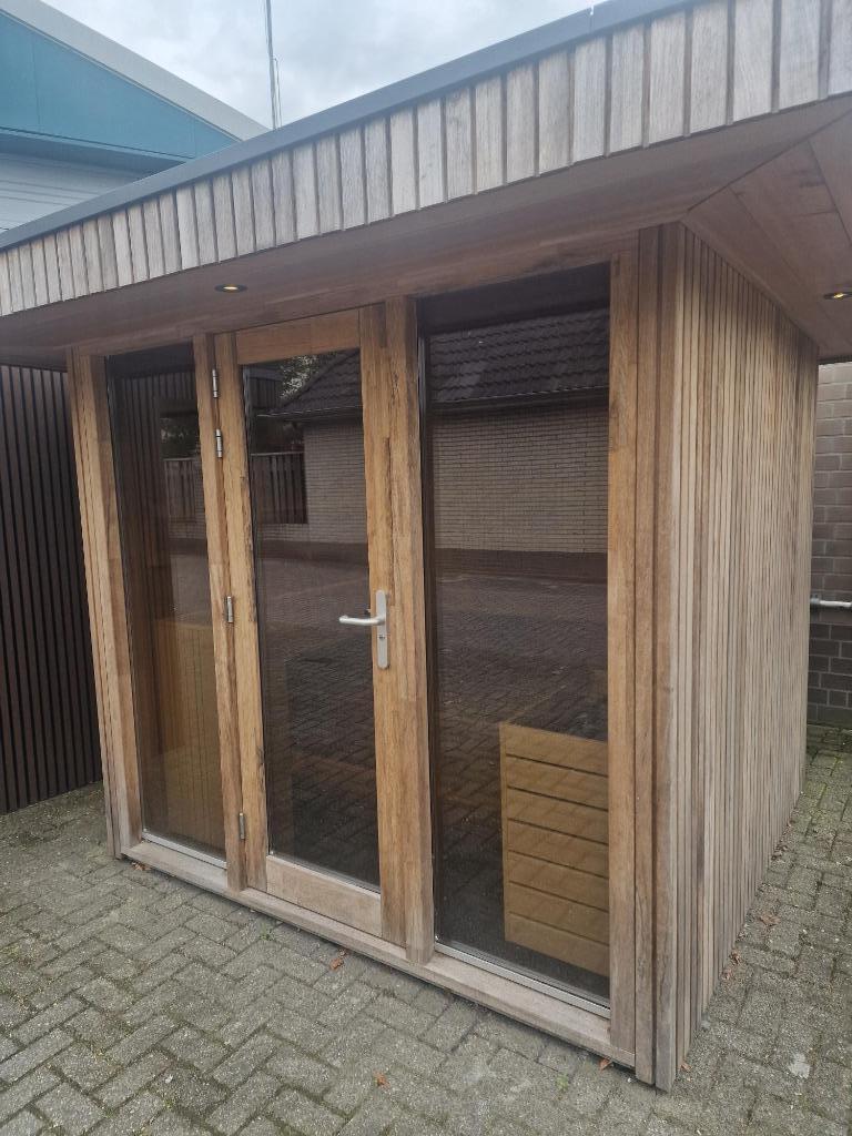 Mooie Buitensauna TE KOOP, Sport en Fitness, Sauna, Nieuw, Complete sauna, Fins of Traditioneel, Ophalen of Verzenden