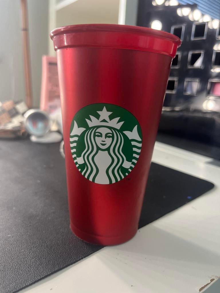 Rode Starbucks Beker - Plastic, Ophalen of Verzenden, Nieuw
