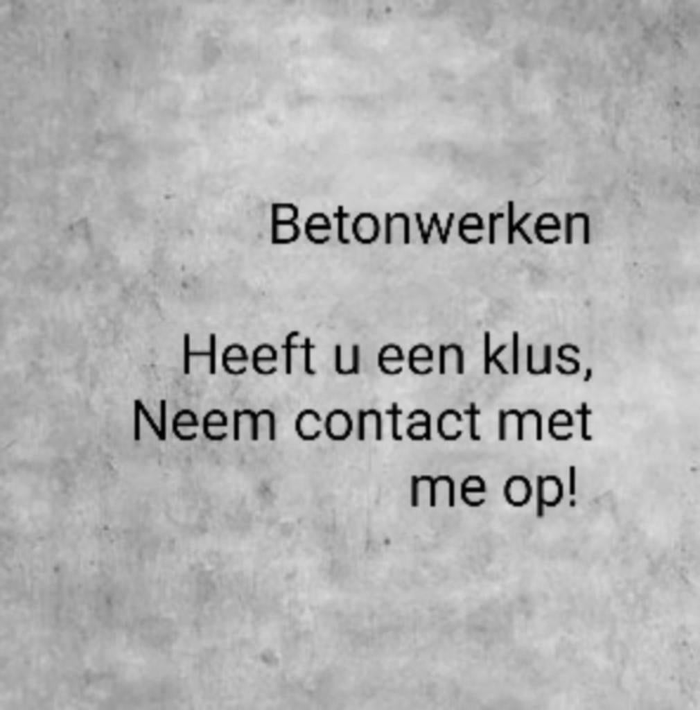 Betonboringen/ slopen Aangeboden diensten
