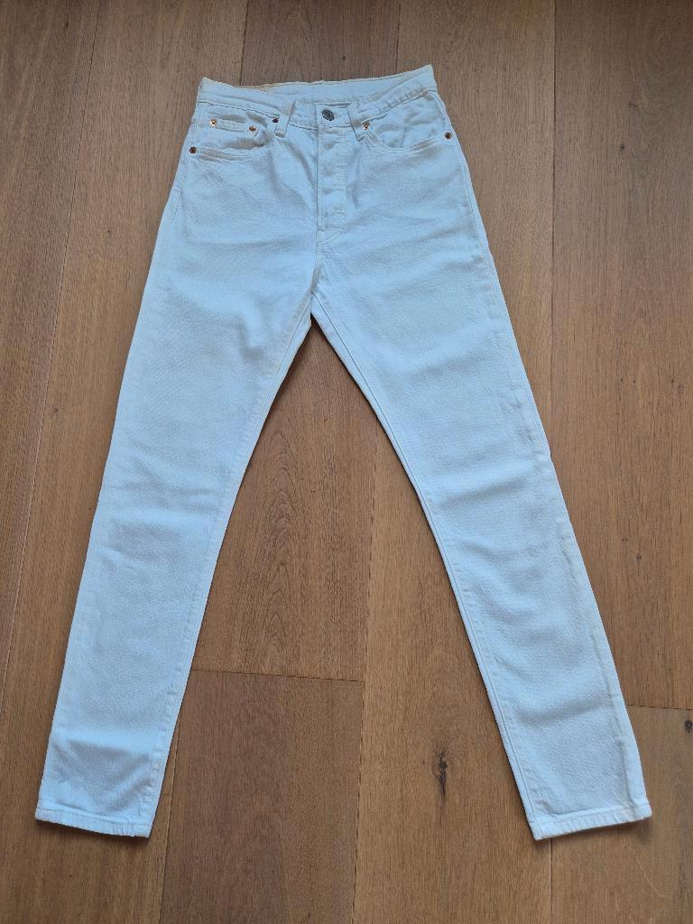 Offwhite jeans, merk Levi Strauss, maat W25/L30, Wit, Ophalen of Verzenden, Zo goed als nieuw, W27 (confectie 34) of kleiner