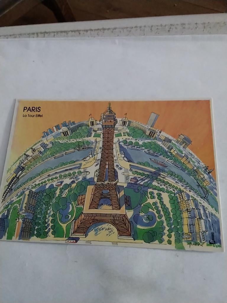 PARIS. LA TOUR EIFFEL. 1988, Verzamelen, Ophalen of Verzenden, 1980 tot heden, Overige thema's
