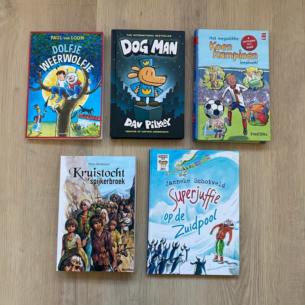 Kinderboeken: Dolfje, Koen, Superjuffie, Kruistocht, Dogman, Boeken, Kinderboeken | Jeugd | onder 10 jaar, Ophalen of Verzenden