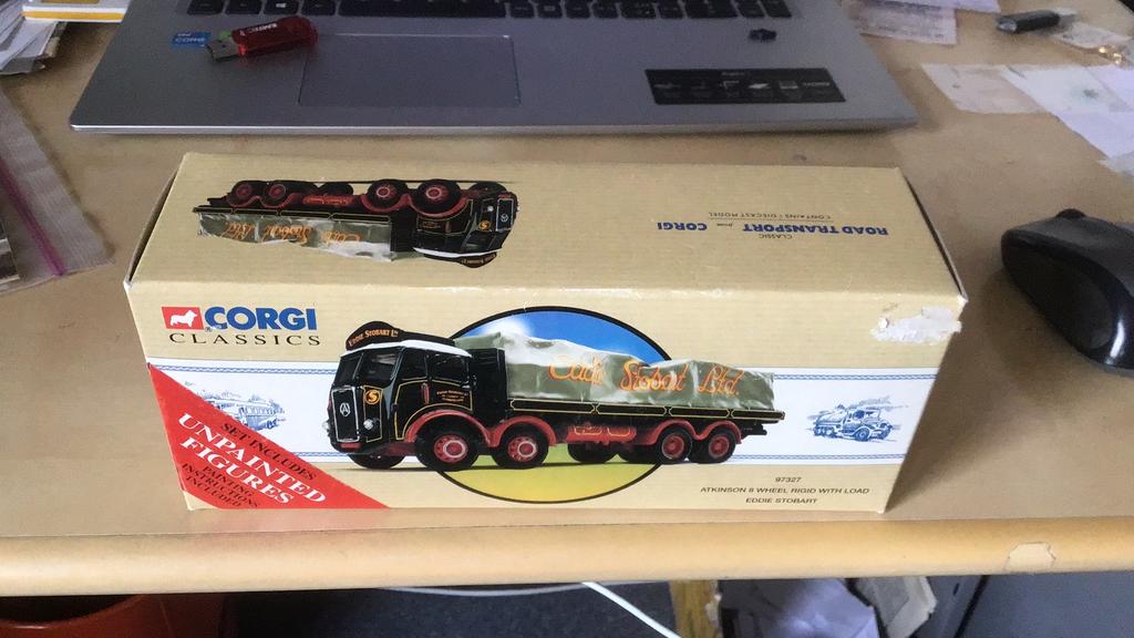 CORGI EDDY STOBART NIEUW DOOS + DOCUMENTEN + FIGUURTJES LIM, Ophalen of Verzenden, Nieuw, Bus of Vrachtwagen, Corgi