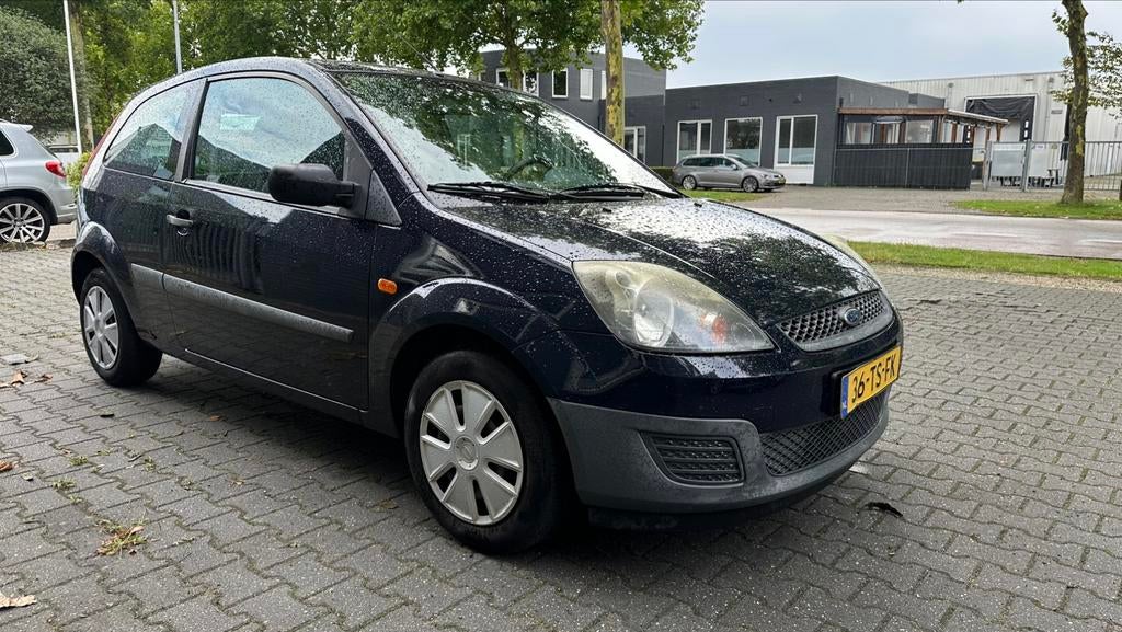 Ford Fiësta 1.3 3DR 2007 Blauw APK 2026 195dkm 1e eigenaar!, 1299 cc, Stof, Zwart, 4 cilinders