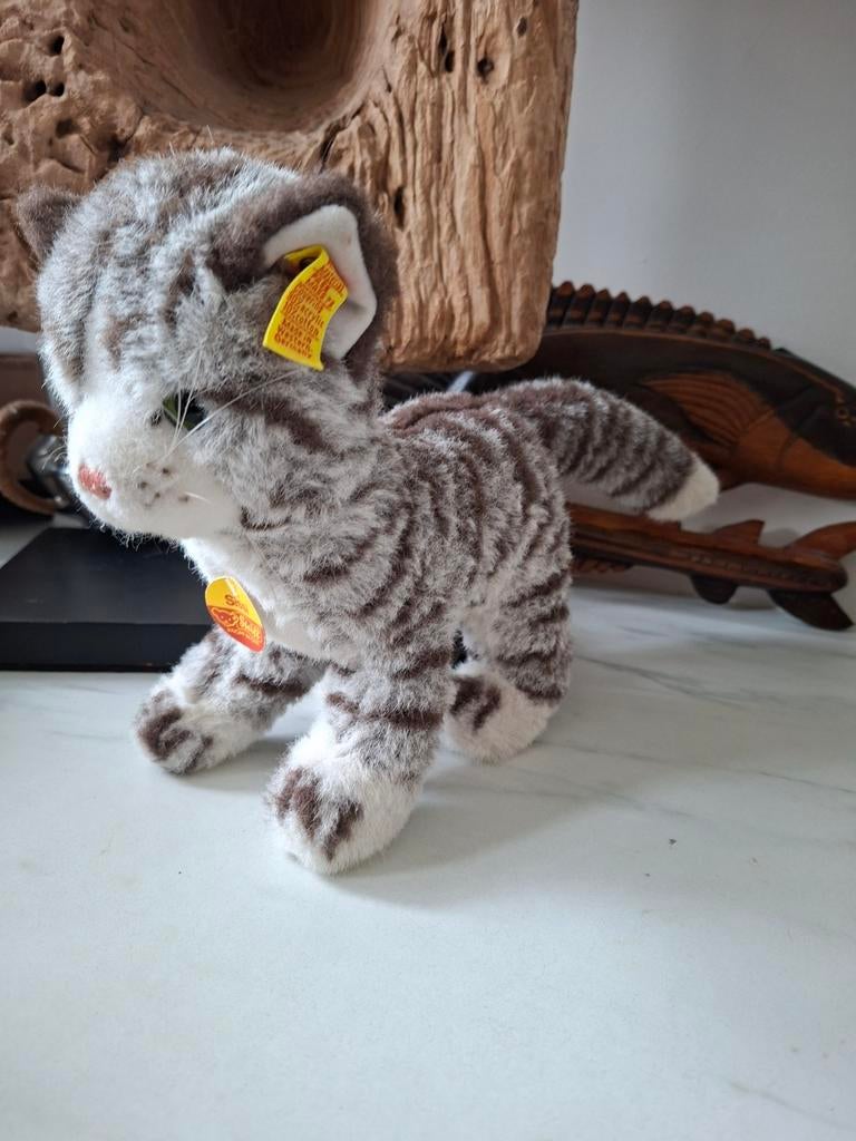 Schattige Steiff Sissi  Kat 70's West Germany!, Verzamelen, Ophalen of Verzenden, Zo goed als nieuw