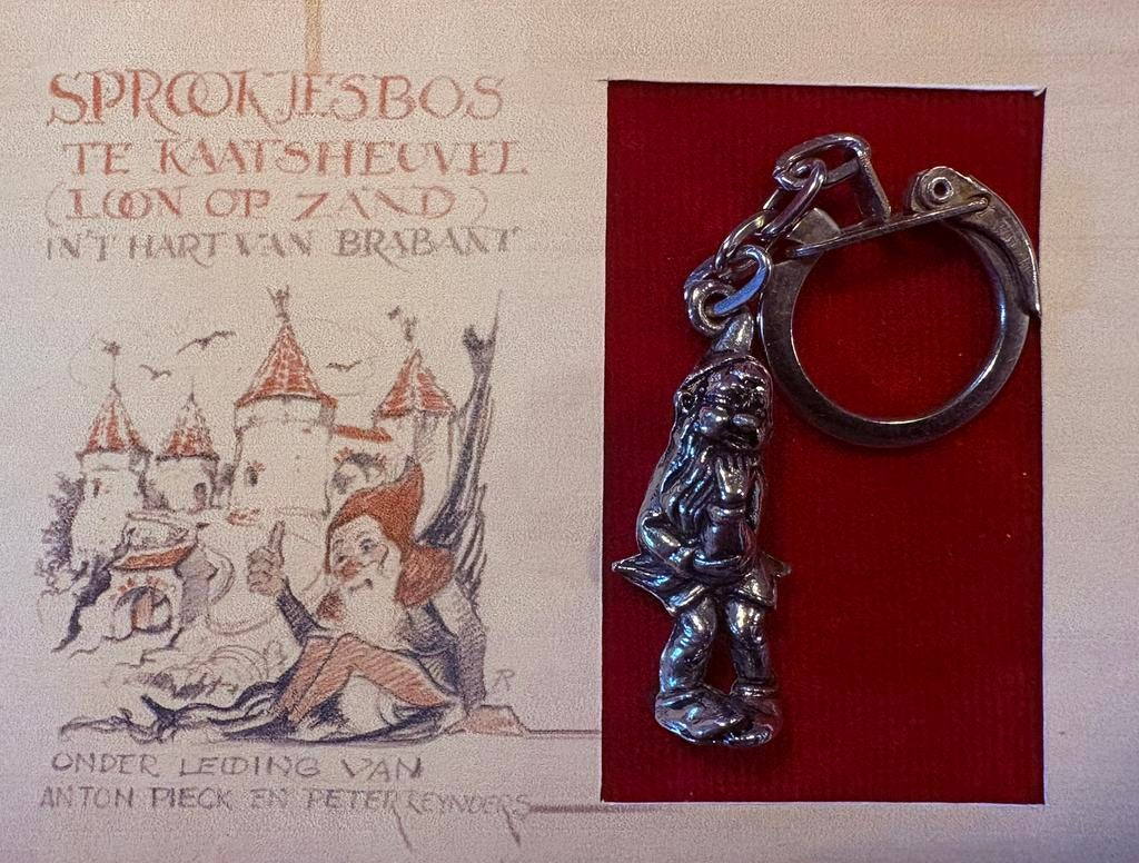 Efteling sprookjesbos kabouter sleutelhanger 70’s, Verzenden, Zo goed als nieuw