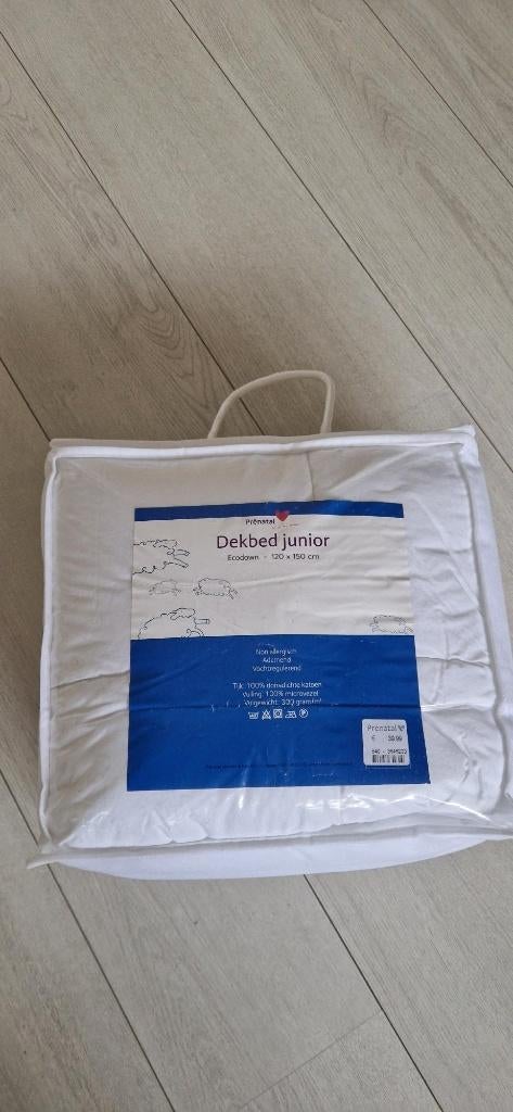 Te koop junior dekbed prenatal 120x150cm nette staat, Ophalen, Gebruikt, Jongetje of Meisje, Wit