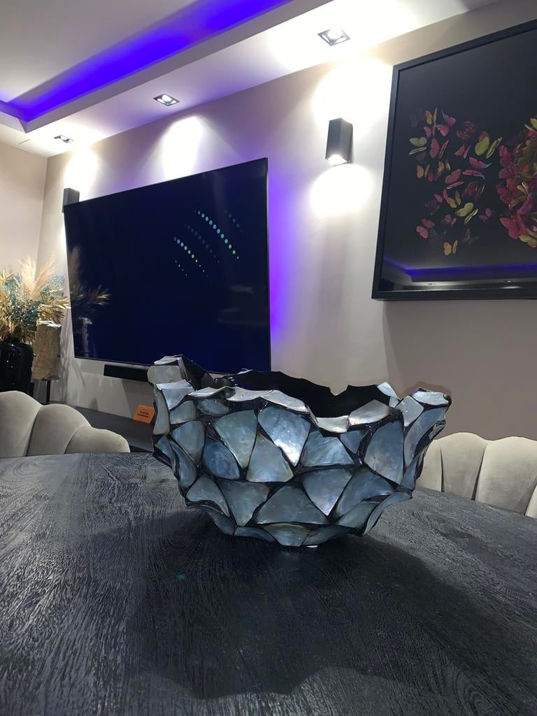 Eric Kuster Stijl Zilveren Schelp Schaal - 40cm, Overige materialen, Schaal, Nieuw, Ophalen of Verzenden