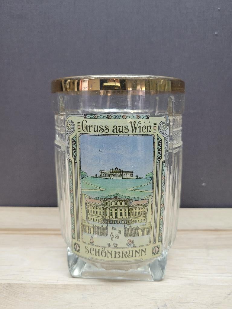 Antiek bierglas : Gruß aus Wien, Ophalen of Verzenden