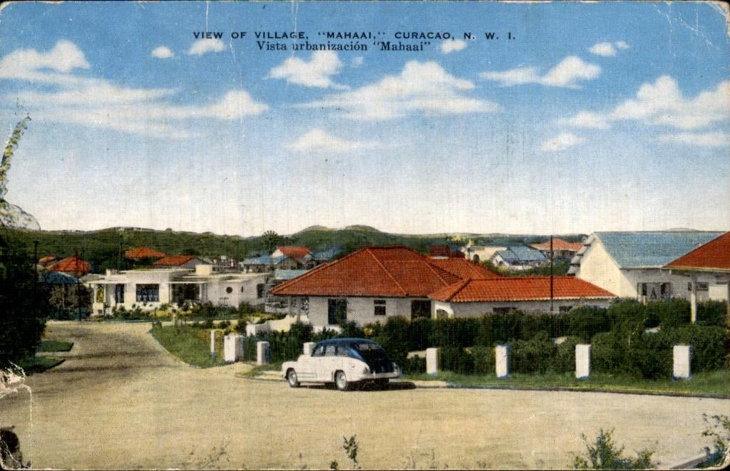 Curacao - Village - Mahaai, Verzamelen, Ansichtkaarten | Nederland, Gelopen, Noord-Brabant, 1940 tot 1960, Ophalen of Verzenden