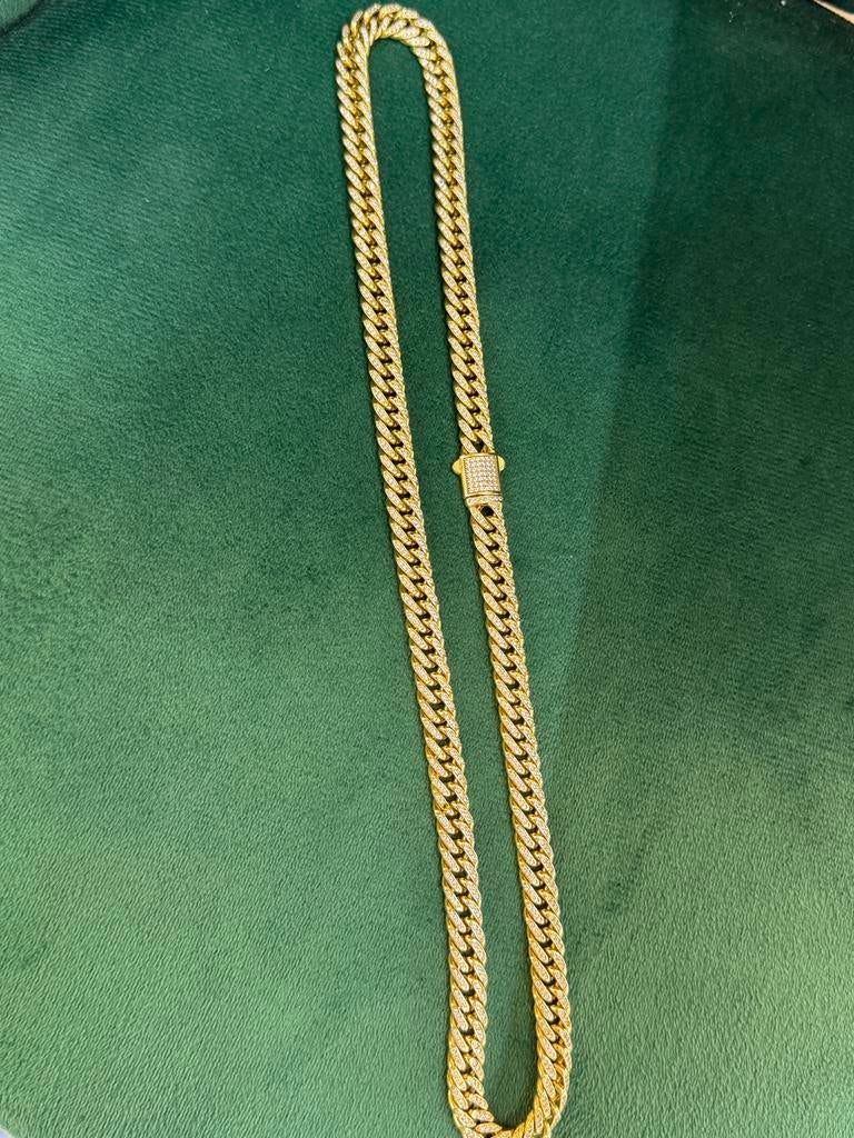 14KT Goud - 59.62 Gram - Ketting - CUBAN, Sieraden, Tassen en Uiterlijk, Kettingen, Ophalen, Nieuw, Goud