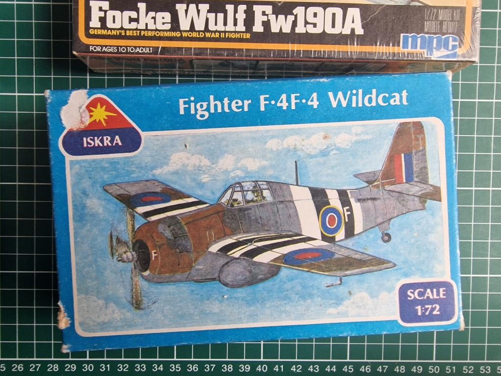 Grumman F-4F Wildcat 1/72 ISKRA (ex-Frog) Issued 1989, Overige merken, 1:72 tot 1:144, Ophalen of Verzenden, Zo goed als nieuw