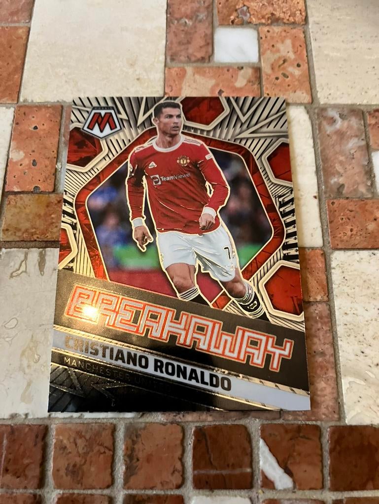 Cristiano Ronaldo panini man u, Ophalen of Verzenden, Zo goed als nieuw, Buitenlandse clubs, Poster, Plaatje of Sticker