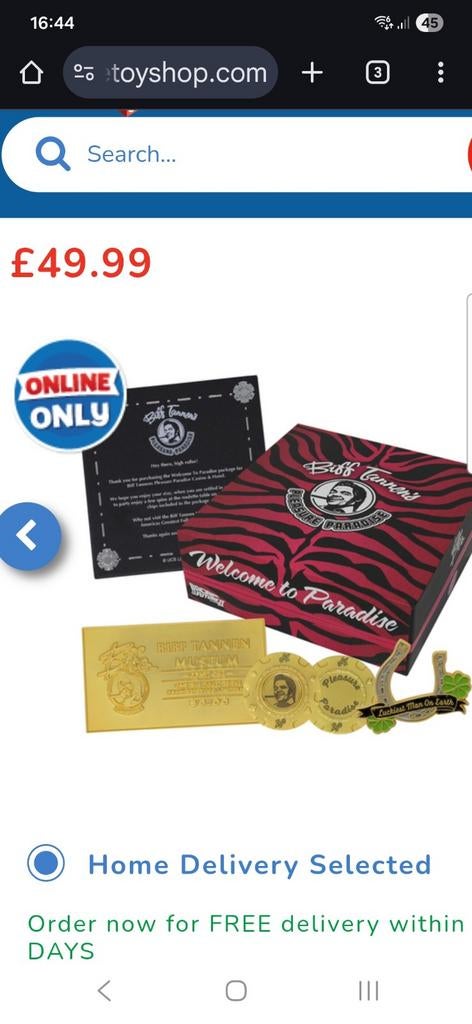 Back to the Future Biff premium set, Ophalen of Verzenden, Nieuw