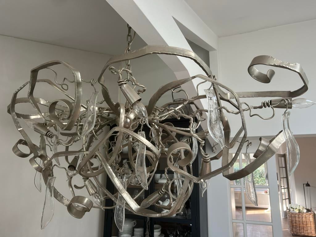 Brand van Egmond Delphinium Hanglamp Ovaal 145cm, Ophalen of Verzenden, Gebruikt, Metaal