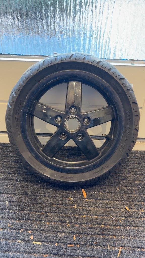Vespa sprint velg (Zwart), Ophalen of Verzenden, Gebruikt, Overige typen, Vespa