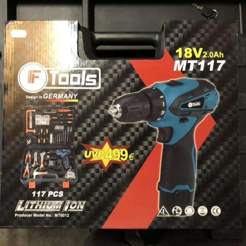 Boormachine met diverse tools | F-Tools | NIEUW uit voorraad, Doe-het-zelf en Verbouw, Ophalen, Nieuw