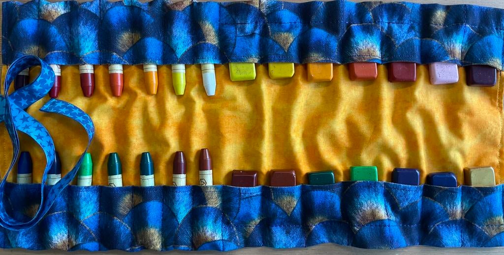 Krijtrol Roletui 14 blokjes/staafjes Vrijeschool Waldorf, Hobby en Vrije tijd, Leeuwarden, Handgemaakt, Overige typen, Nieuw