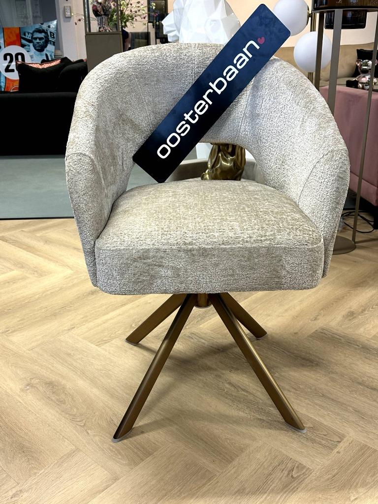 Luxe Eetkamerstoel Ines Supreme Draaibaar Beige Sand NIEUW, Huis en Inrichting, Stoelen, Overige kleuren, Drie, Info@oosterbaanwonen.nl