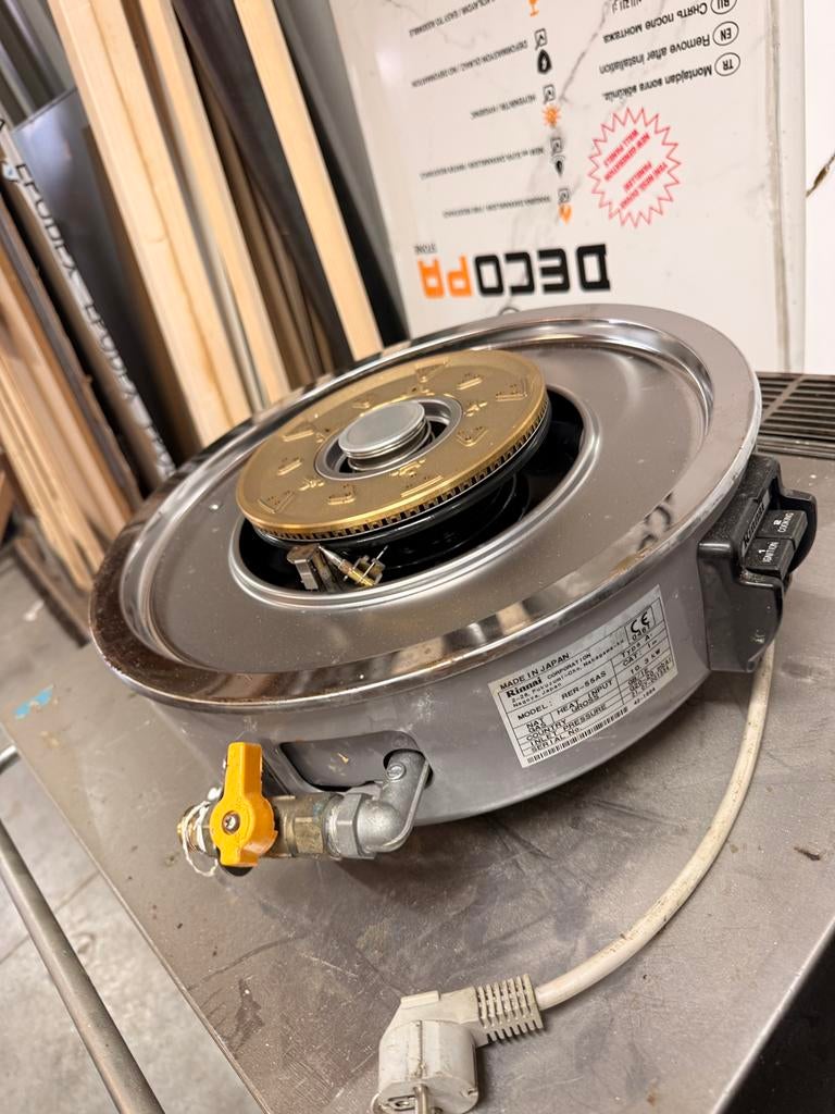 Rinnai Professionele Wokbrander – Nieuw – 10,3 kW – Aardgas, Ophalen of Verzenden, Zo goed als nieuw