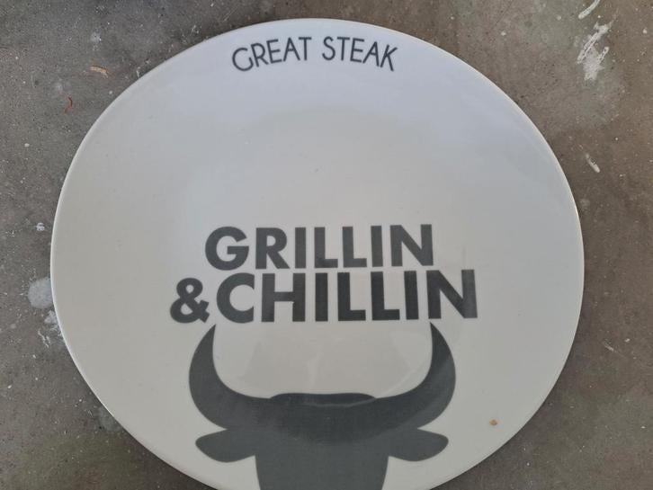 Nieuw GUSTA ovaal wit  Grill bord . 28cm bij 26cm, Overige typen, Nieuw, Gusta, Ophalen of Verzenden
