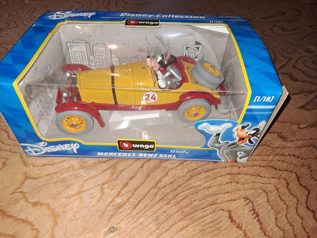 Bburago Walt Disney Goofy Mercedes Benz SSKL, Ophalen of Verzenden, Bburago