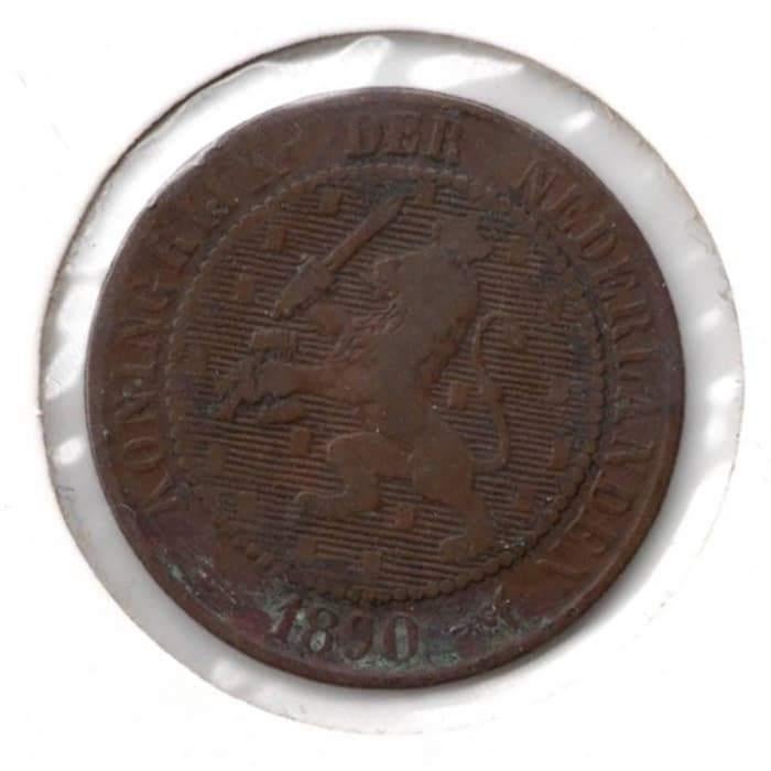 Nederland 2,5 Cent 1890 Willem 3, Postzegels en Munten, Munten | Nederland, Ophalen of Verzenden, Koning Willem III, Overige waardes