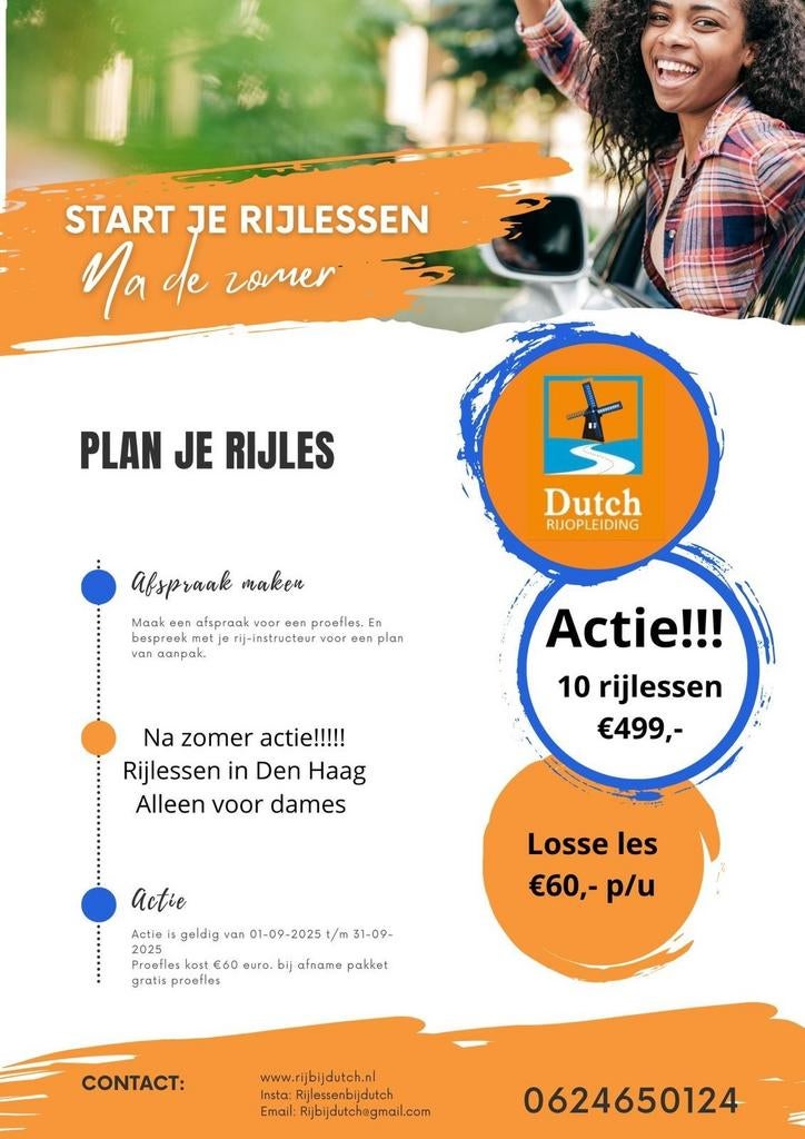 Al 25jaar ervaring nu tijdelijk actie vol=vol boek snel, Diensten en Vakmensen, Rijscholen, Auto