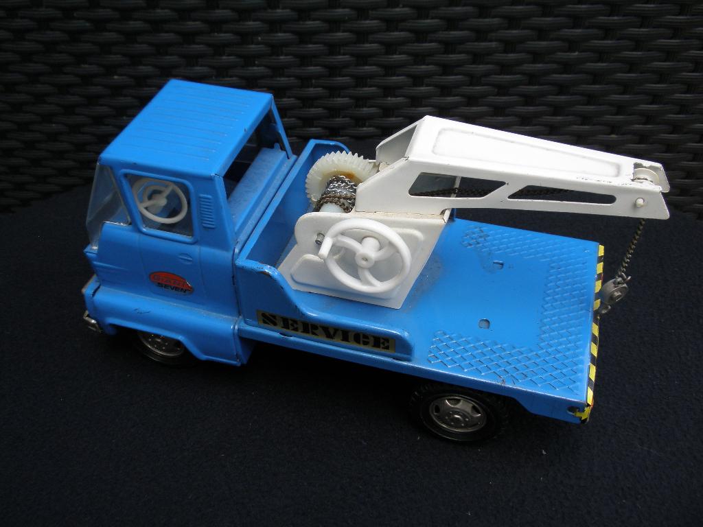 SSS Giant Seven Service blikken sleepwagen, jaren '70 Japan, Ophalen of Verzenden, Zo goed als nieuw