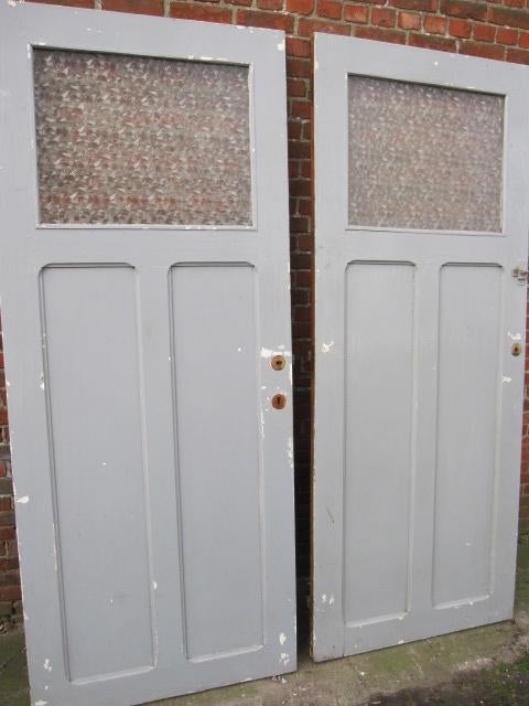 196,5hx80,5br Set van 2 stuks identieke oude paneeldeuren, Ophalen
