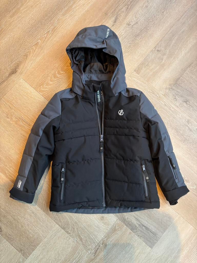 Dare2B ski-jas zwart grijs maat 104, Ophalen of Verzenden, Zo goed als nieuw, Jongen of Meisje, Jas