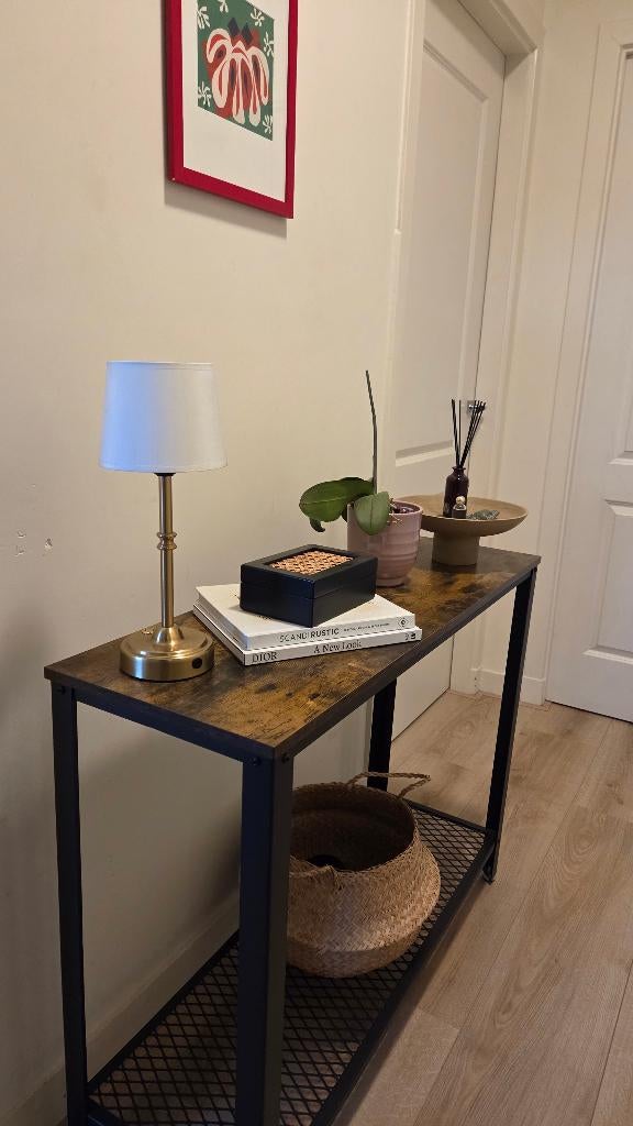 Industrial Sidetable / Haltafel (102cm) - As New, Huis en Inrichting, Tafels | Sidetables, Zo goed als nieuw, 25 tot 50 cm, 100 tot 150 cm